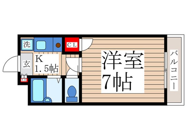 堀川マンションの物件間取画像